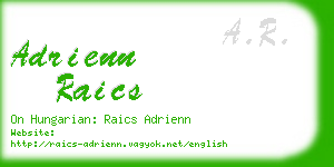 adrienn raics business card